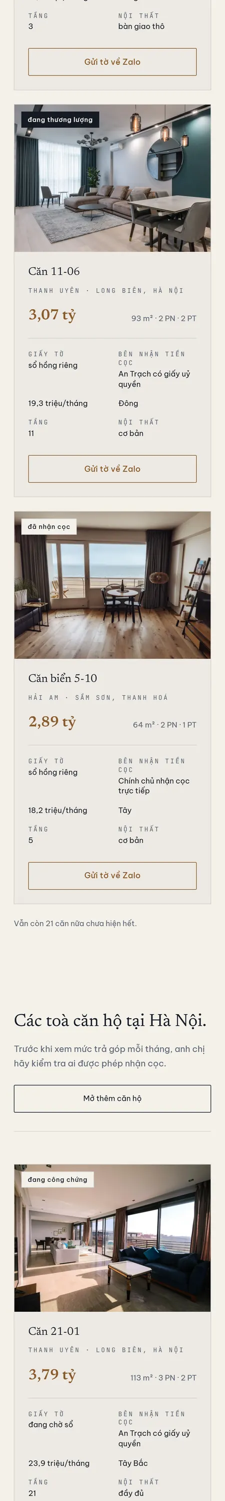 Website demo An Trạch trên điện thoại — phần 3/12