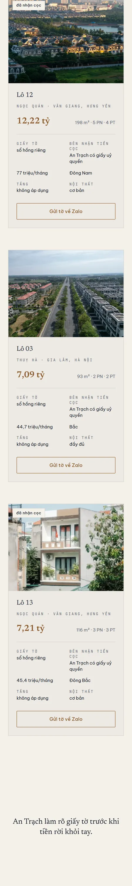 Website demo An Trạch trên điện thoại — phần 7/12