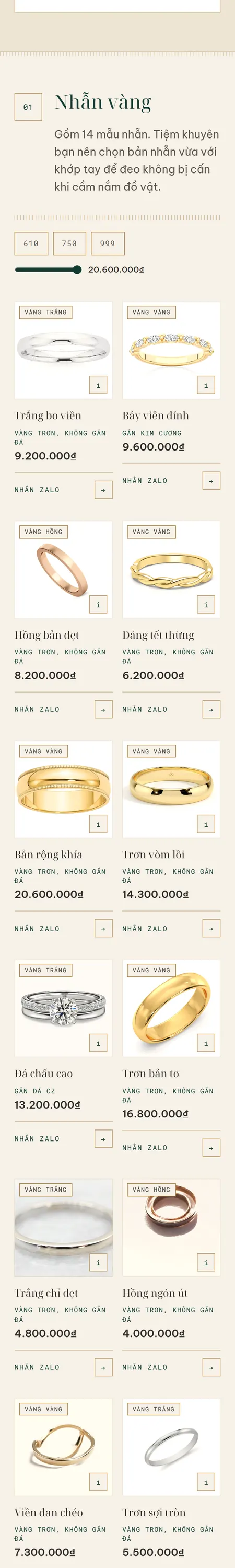 Website demo Ánh Kim trên điện thoại — phần 2/9
