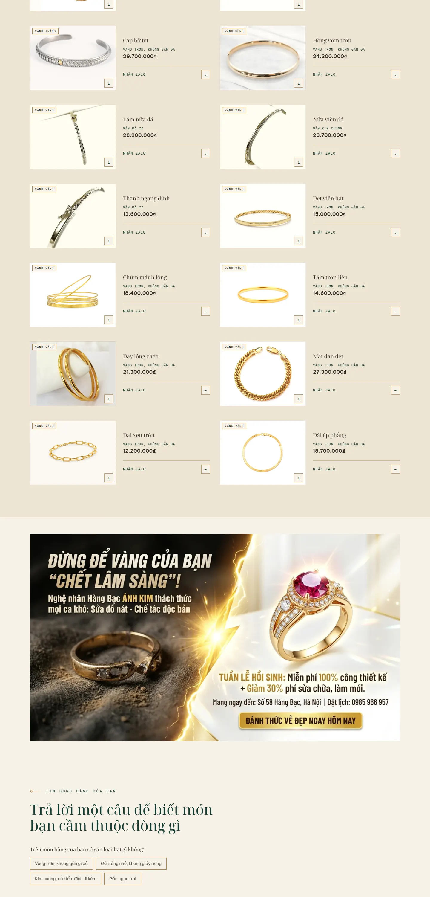 Website demo Ánh Kim trên máy tính — phần 6/7