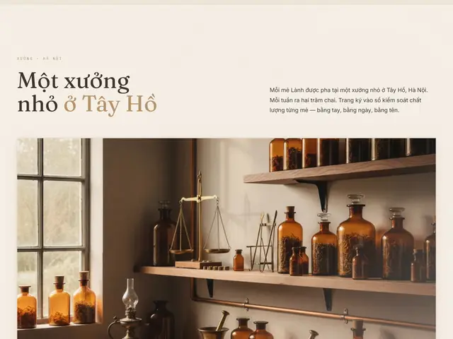 Cuối trang website demo Lành Skincare