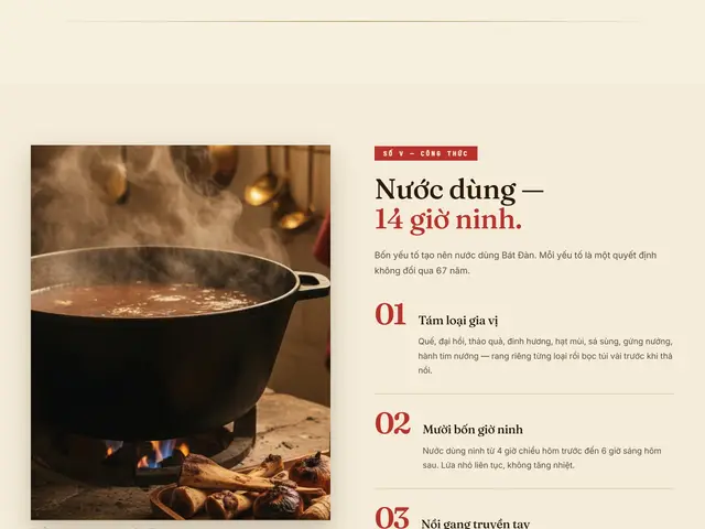 Cuối trang website demo Phở Bát Đàn 12